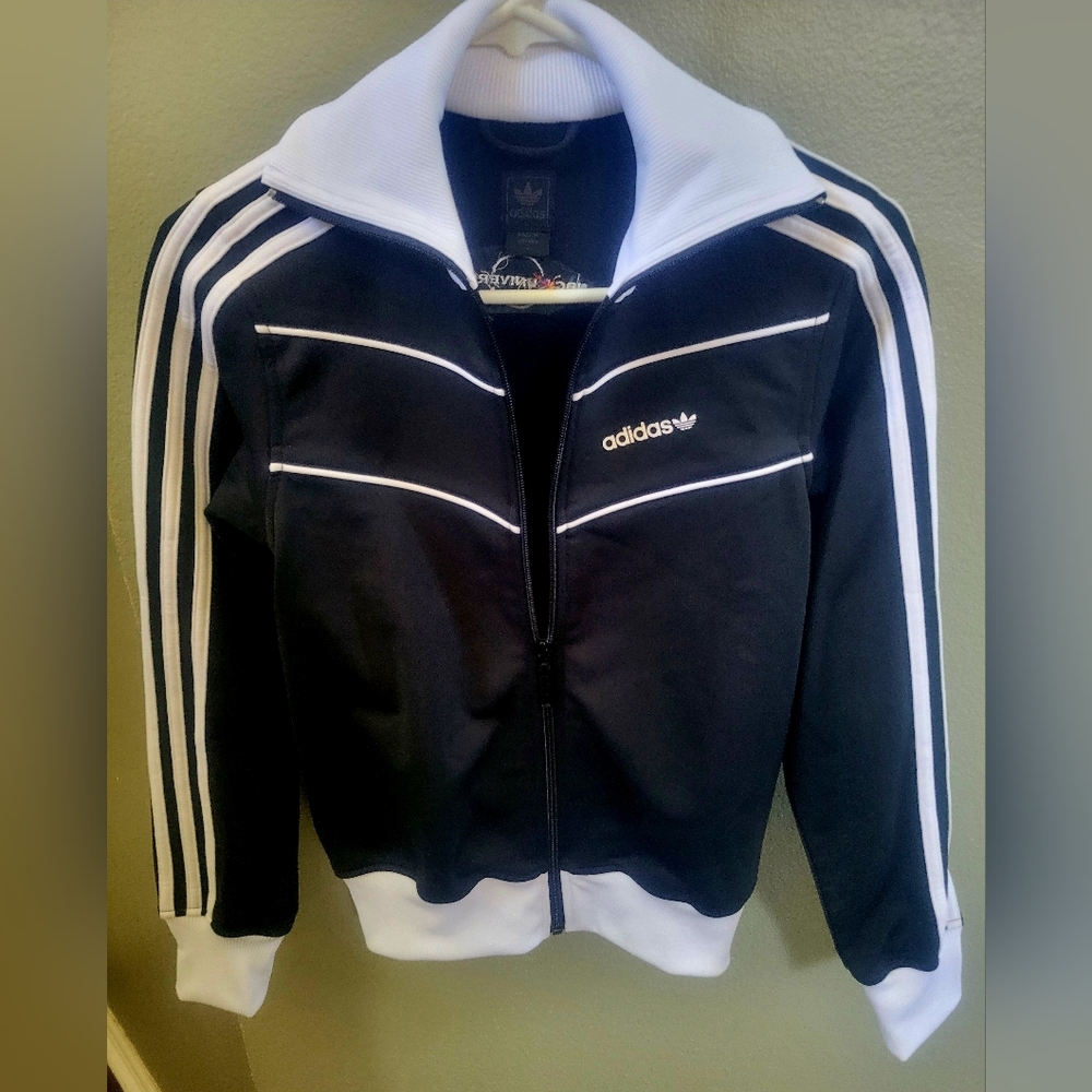 Ladies Vintage ADIDAS zip up jacket sz S